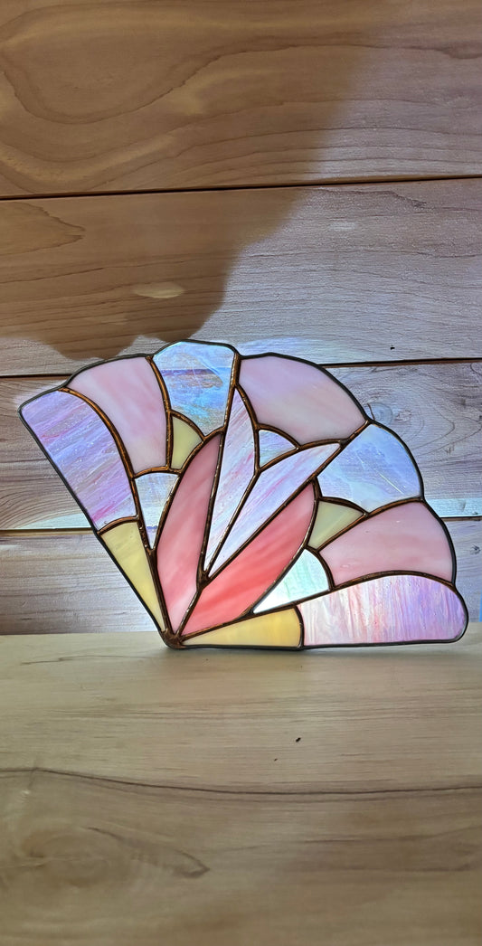 Iridescent Glass fan