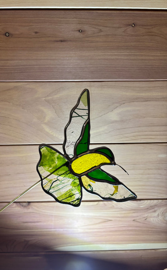 Open wings glass